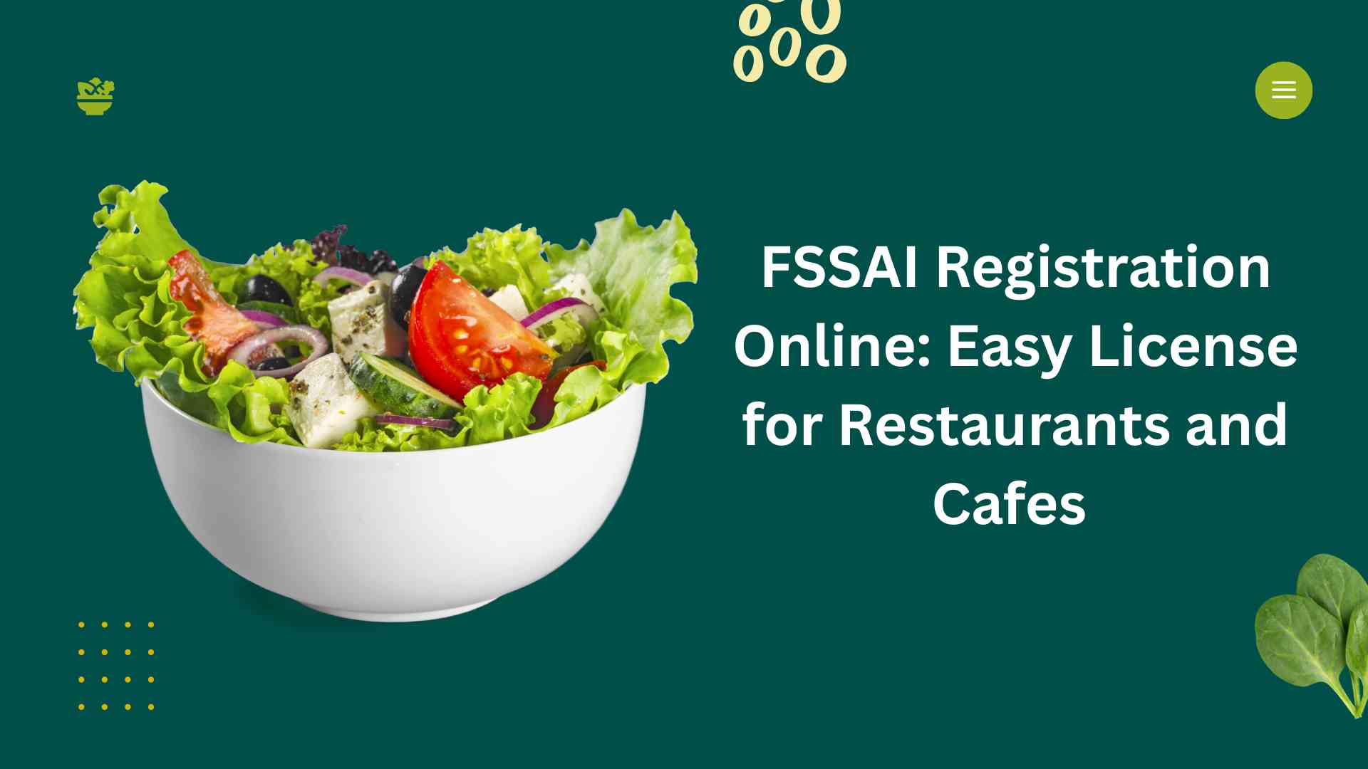 FSSAI Registration Online Easy License for Restaurants and Cafes