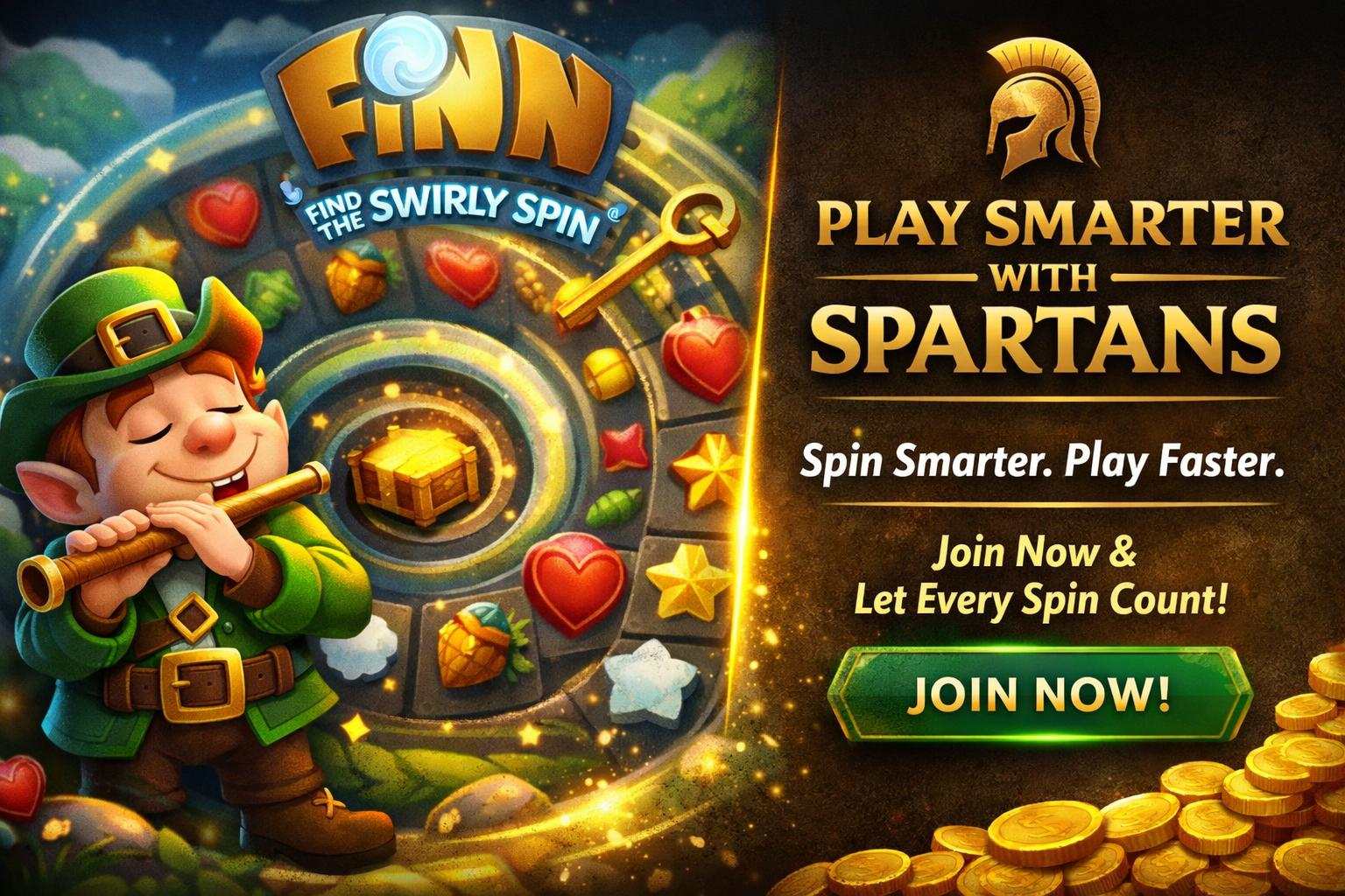 finn and the swirly spin slot