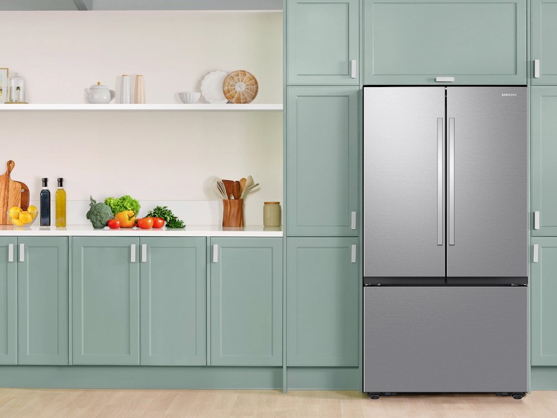 side by side fridge and freezer