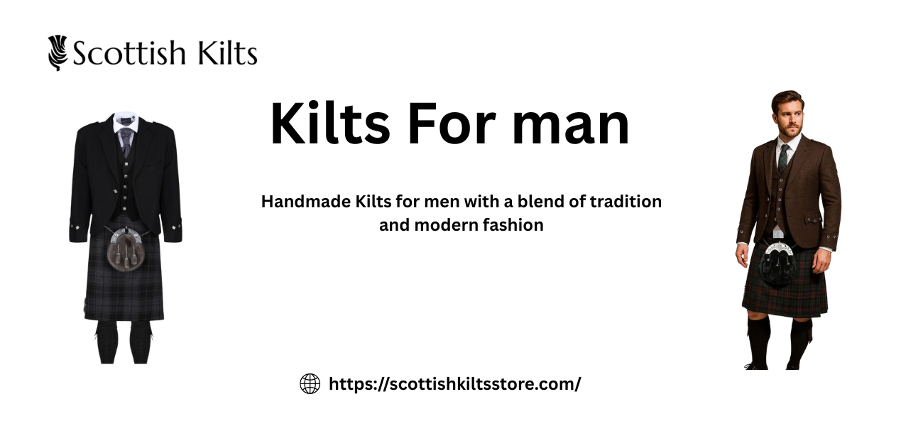 Stylish kilts for men in traditional tartan patterns, perfect for weddings, festivals, parties, and special occasions.