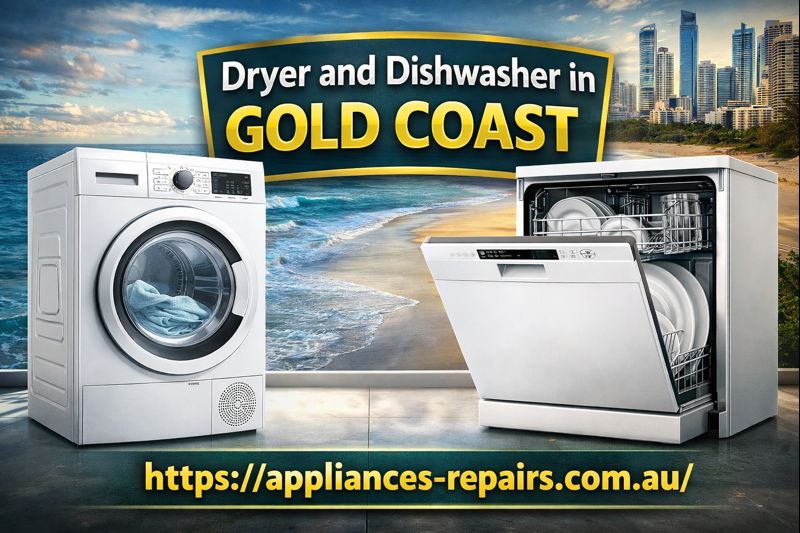 Dryer and Dishwasher in Gold Coast